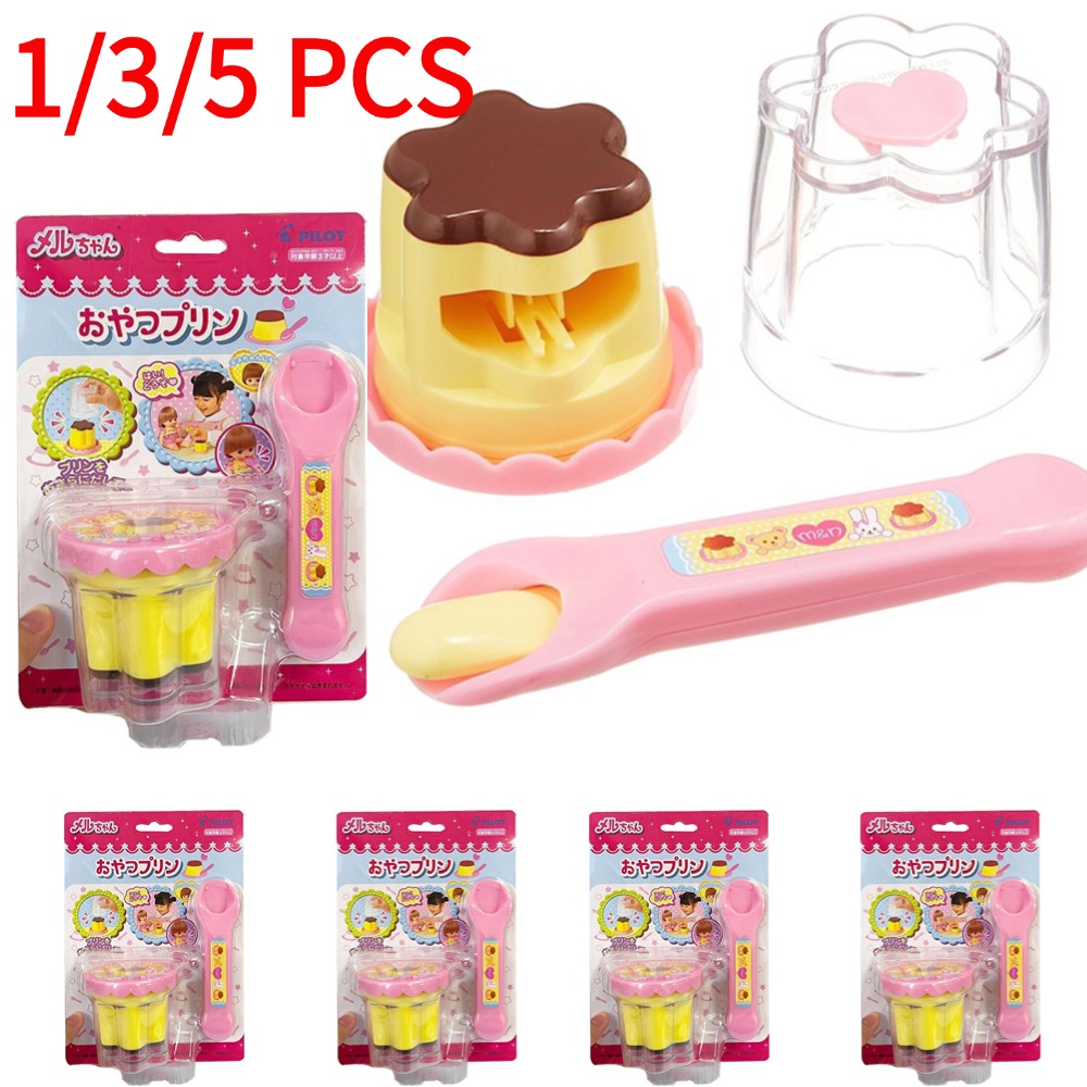 Japanese Food Lifestyle - 1/3/5 個プディングセット食品給餌おもちゃシミュレーションロールプレイイチゴプディングおもちゃ早期教育日本のままごとのおもちゃ