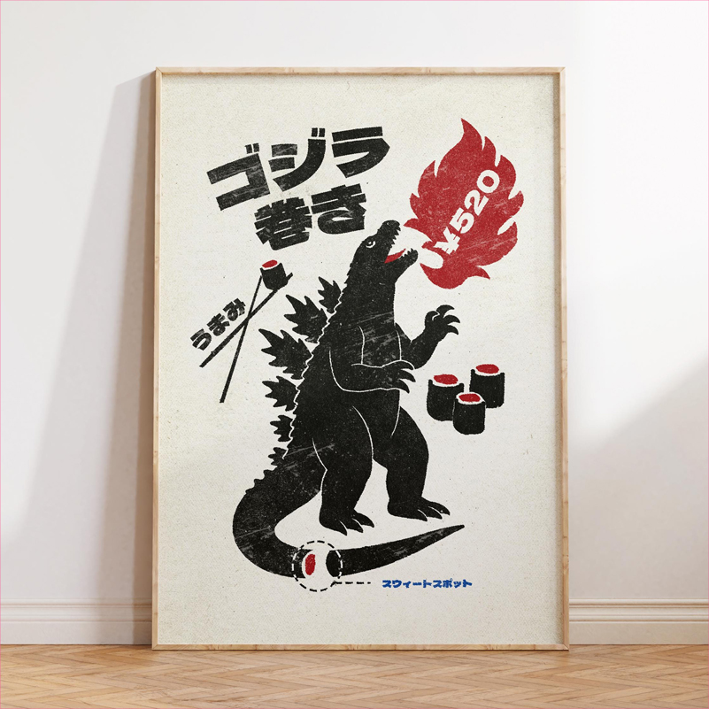 日本食品アートポスターレトロ日本のキッチンプリントキャンバス - Japanese Food Lifestyle のレビューと価格